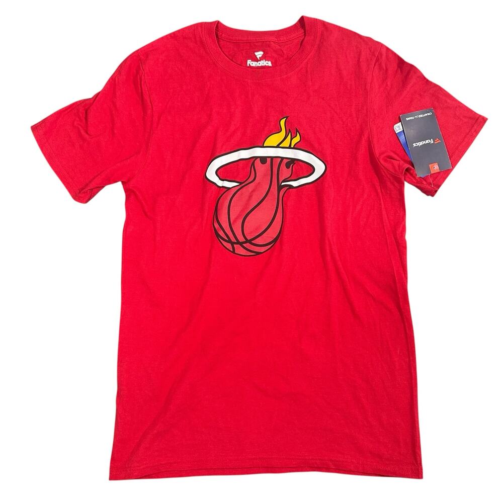 Fanatics Men's Miami Heat Red Short‎ Sleeve T Shirt Size S
